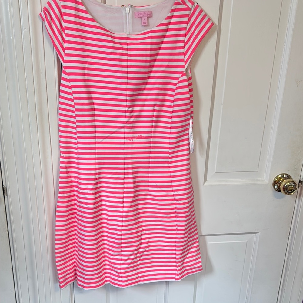 Lilly Pulitzer Pink and White Striped Kids Dress